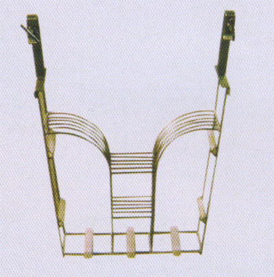 Thick plate removing glue slag hanging basket