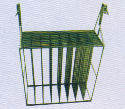 Blackened hanging basket